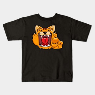 The laughing cat pointing at you Kids T-Shirt